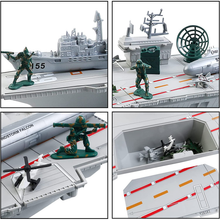 Load image into Gallery viewer, Aircraft Carrier Scale Model Warplanes Warships Military Vehicles Battleship Helicopter Trucks Tank Army Toys Present Gift for Kids
