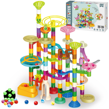 Load image into Gallery viewer, 150 Piece Marble Run Toy Set Educational Toy Stem Marble Rush DIY Construction Toy for Kids Ages 3 4 6 8+
