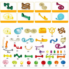 Load image into Gallery viewer, 150 Piece Marble Run Toy Set Educational Toy Stem Marble Rush DIY Construction Toy for Kids Ages 3 4 6 8+

