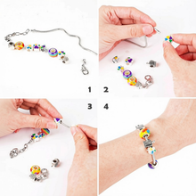 Load image into Gallery viewer, Charm Bracelet Making Kit for Kids Jewelry Making for Kids Charm Bracelets for Kids ages 3 Plus
