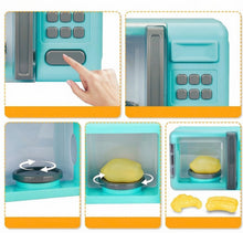 Load image into Gallery viewer, Play Kitchen Microwave Oven -Blue
