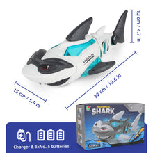 Load image into Gallery viewer, Electric Crawling Shark Toy for Toddlers Interactive Mechanical Shark with Lights &amp; Music And Automatic Obstacle Perfect Birthday Gift for Boys and Girls Ages 1-5, Fun with Swinging Fin and Tail
