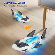 Load image into Gallery viewer, Electric Crawling Shark Toy for Toddlers Interactive Mechanical Shark with Lights &amp; Music And Automatic Obstacle Perfect Birthday Gift for Boys and Girls Ages 1-5, Fun with Swinging Fin and Tail
