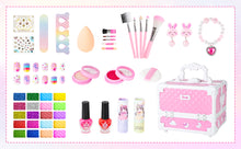 Load image into Gallery viewer, 56 Pieces Children Makeup Kit Washable Cosmetics for Princesses Kids
