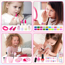 Load image into Gallery viewer, 56 Pieces Children Makeup Kit Washable Cosmetics for Princesses Kids
