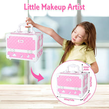 Load image into Gallery viewer, 56 Pieces Children Makeup Kit Washable Cosmetics for Princesses Kids
