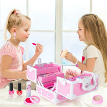 Load image into Gallery viewer, 56 Pieces Children Makeup Kit Washable Cosmetics for Princesses Kids
