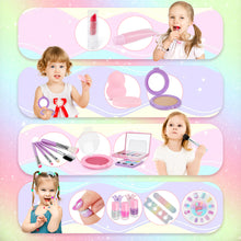 Load image into Gallery viewer, Kids Real Makeup Sets Toys Washable Make Up Set for Little Princess Cosmetic Set with Makeup Bag for Birthday Gifts for 3-12 Girls
