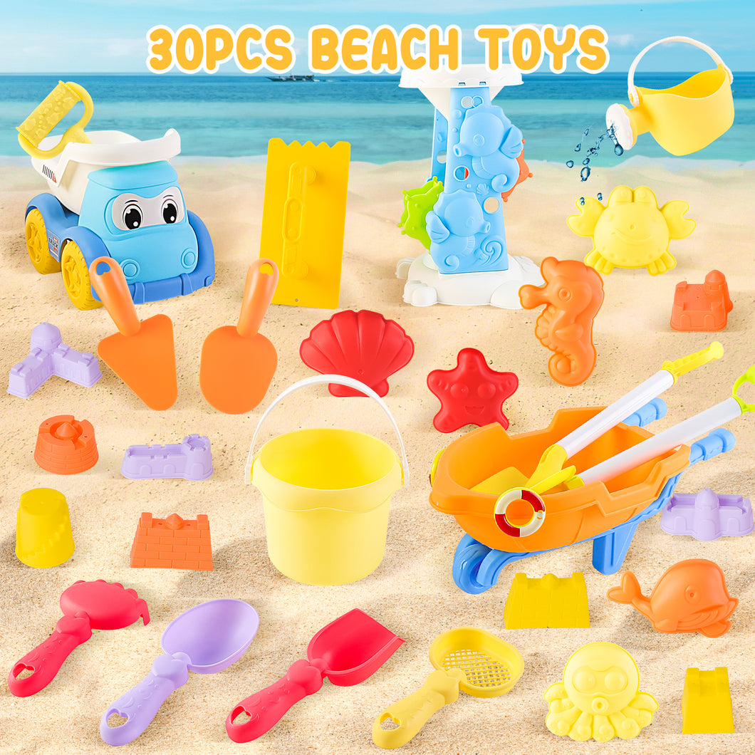 Beach Toys Great with Outdoor Play Sand Tools Bath Toys Kids Wheelbarrow Garden Toy Gift for Summer