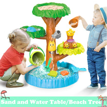 Load image into Gallery viewer, Beach Tree Sand And Water Table Beach Play Activity Set Indoor Outdoor Summer Garden Toys Sand Pit Water table for Children Activity Set-SWT-15
