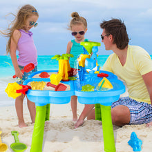Load image into Gallery viewer, Activity Sand Water Table Toy Sensory Play Table for Toddlers Outdoor Summer Beach Toys Gift for Kids Girls Boys
