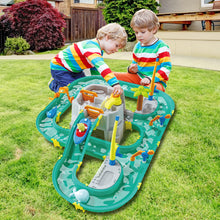 Load image into Gallery viewer, Water Surfing Adventure Playset – Interactive Water Table with Floating Boats, Fishing Game, and Drifting Tracks for Kids&#39; Sensory &amp; STEM Learning Fun
