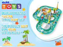 Load image into Gallery viewer, Water Surfing Adventure Playset – Interactive Water Table with Floating Boats, Fishing Game, and Drifting Tracks for Kids&#39; Sensory &amp; STEM Learning Fun
