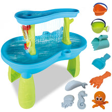 Load image into Gallery viewer, Luxury Beach Water Table for Kids – Interactive Sand and Water Playset with Ocean Animal Figures, Waterfalls, and Splashing Fun – Perfect Outdoor Toy for Toddlers to Explore Creativity and Learning
