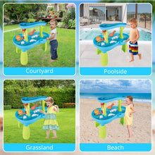 Load image into Gallery viewer, Luxury Beach Water Table for Kids – Interactive Sand and Water Playset with Ocean Animal Figures, Waterfalls, and Splashing Fun – Perfect Outdoor Toy for Toddlers to Explore Creativity and Learning
