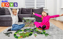Load image into Gallery viewer, Dinosaur Track Toy Set, Dinosaur Track Toys for Kids, Dinosaur Toys for Boys 3 -6 years old, Track Car Track Set, Dinosaur World, Dinosaur Tunnel, Birthday Christmas Gift

