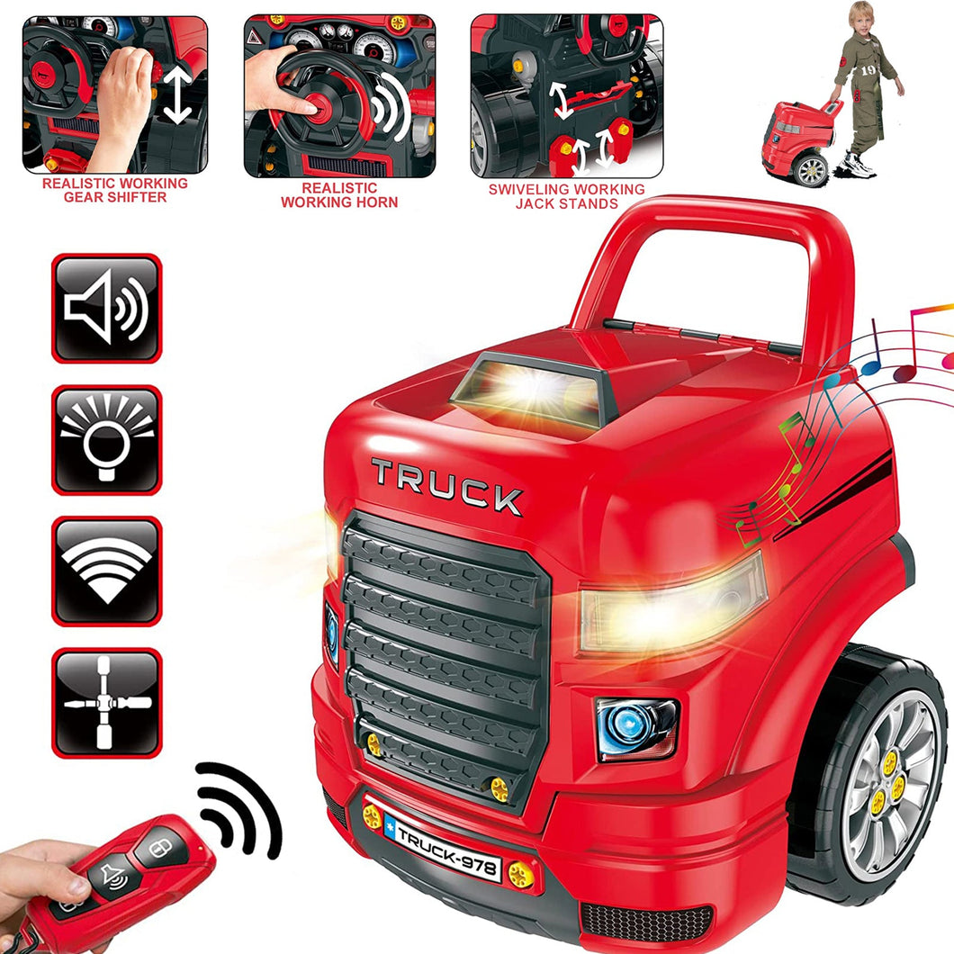 Take Apart Motor Vehicle Car Service Station Engine Toy Large Truck Toy