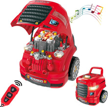 Load image into Gallery viewer, Take Apart Motor Vehicle Car Service Station Engine Toy Large Truck Toy

