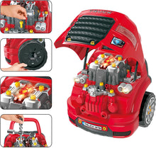 Load image into Gallery viewer, Take Apart Motor Vehicle Car Service Station Engine Toy Large Truck Toy
