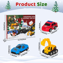Load image into Gallery viewer, 24 PCS Toys Cars Play Kids Vehicles Christmas Countdown 24 Days Christmas Gifts for Kids 3 4 5 6 7 Year Old
