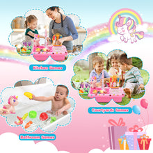 Load image into Gallery viewer, Kids Kitchen Sink Playset with Real Running Water ¨C Includes Colorful Food Accessories, Cookware, Hanging Rack, Chopping Board, and Ample Storage Space ¨C Fun and Educational Role-Play Toy for Boys and Girls Aged 3+
