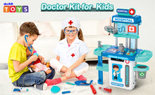 Load image into Gallery viewer, Doctor Playset for Kids Pretend Medical Station with Realistic Features &amp; Lights - Educational Role Play Toys for 3-5 Year Old Girls and Boys - Perfect Gift for Christmas Birthday
