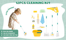 Load image into Gallery viewer, 12 pcs Housekeeping Cleaning Pretend Play Set Toy Gift for Kids
