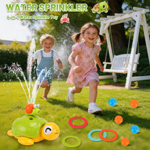 Load image into Gallery viewer, Multi-Functional Game Sports Machine,Summer Kids Turtle Water Sprinkler, Outdoor Garden Backyard Splash Outside Water Play Games Toy for Toddlers
