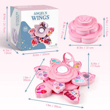 Load image into Gallery viewer, Angel Wings Makeup Toy Set Kids Face Beauty Pretend Play Toy Gift for Children
