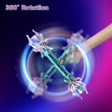 Load image into Gallery viewer, Pink+blue Retractable Lightsaber Fidget Spinner-Double-Ended Design with Sound &amp; Light Integration Perfect Toy for Cosplay, Parties and Birthday Presents Fun for All Ages
