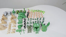 Load and play video in Gallery viewer, 100 Piece Military Play Set with Toy Soldiers Military Figures Tanks Planes Flags Carry Case and Battlefield Accessories Kids Christmas Gift-AM2
