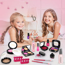 Load image into Gallery viewer, Pretend Play Kids Makeup Toy Set for Girls Realistic Model with Nail Polish, Eyeshadow &amp; Lipstick-Princess Gift for Christmas &amp; Birthday Ages 3-10&quot;
