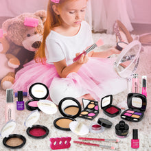 Load image into Gallery viewer, Pretend Play Kids Makeup Toy Set for Girls Realistic Model with Nail Polish, Eyeshadow &amp; Lipstick-Princess Gift for Christmas &amp; Birthday Ages 3-10&quot;
