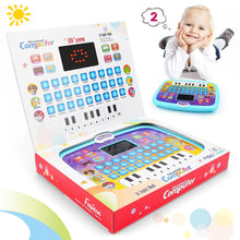 Load image into Gallery viewer, Toddler Tablet Early Learning Educational Toy Multi-Function Musical Touch Pad Activity Computer with Sound and Light for Kids-ELC-B
