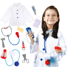 Load image into Gallery viewer, Pretend Doctor Role Play Fancy Dress Up Costume Set for Kids Medical Play Educational Toy for Kids Gifts for Xmas Birthday  Costume-PC-WDOC

