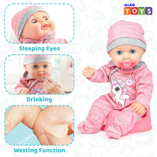 Load image into Gallery viewer, My First Baby Doll Portable Play Set with Baby Carrier And Accessories For Kids Baby Doll Toys Set For Christmas Birthdays-BD-S25
