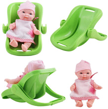 Load image into Gallery viewer, Set of 8 Mini 5&quot; Baby Dolls with Accessories Including Stroller, Bathtub, Crib, High Chair, Walker and Much More!-BD-S6
