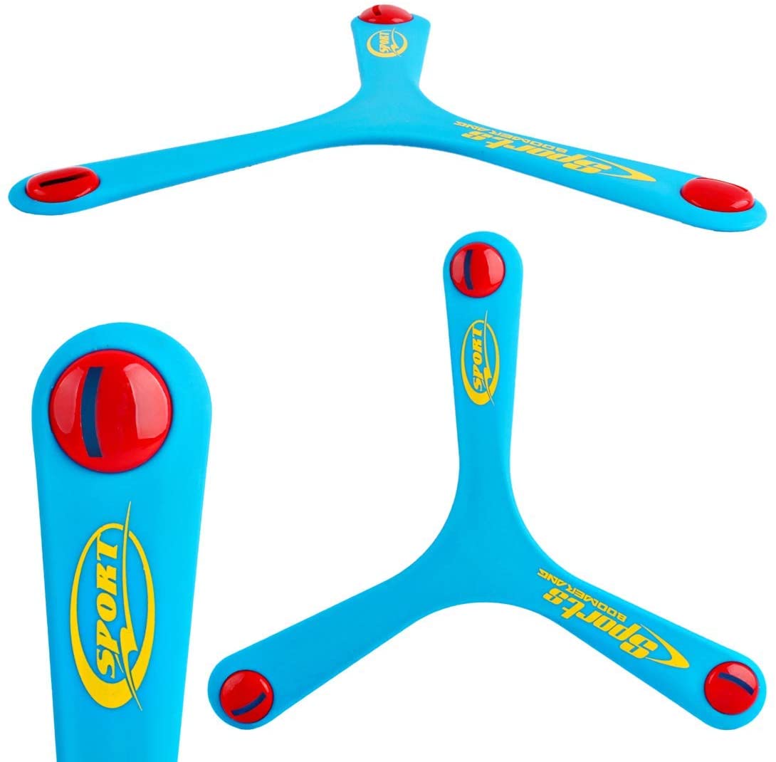 5 Boomerangs Luminescents En Mousse - Jouet Créatif Pour Enfants, Jeu Extérieur, Cadeau Anniversaire - 14x24 Cm, Couleurs Assorties - 8