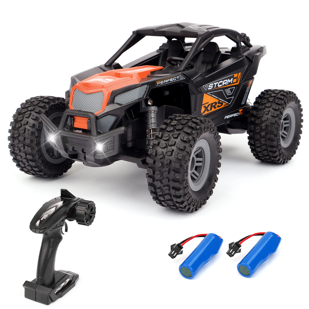 Remote Control Cars 2.4Ghz 4WD All Terrain High-Speed LED Light Off-Road RC Drift Car Buggy Hobby Electric Vehicle Toy Gifts for Kids-CAR-B