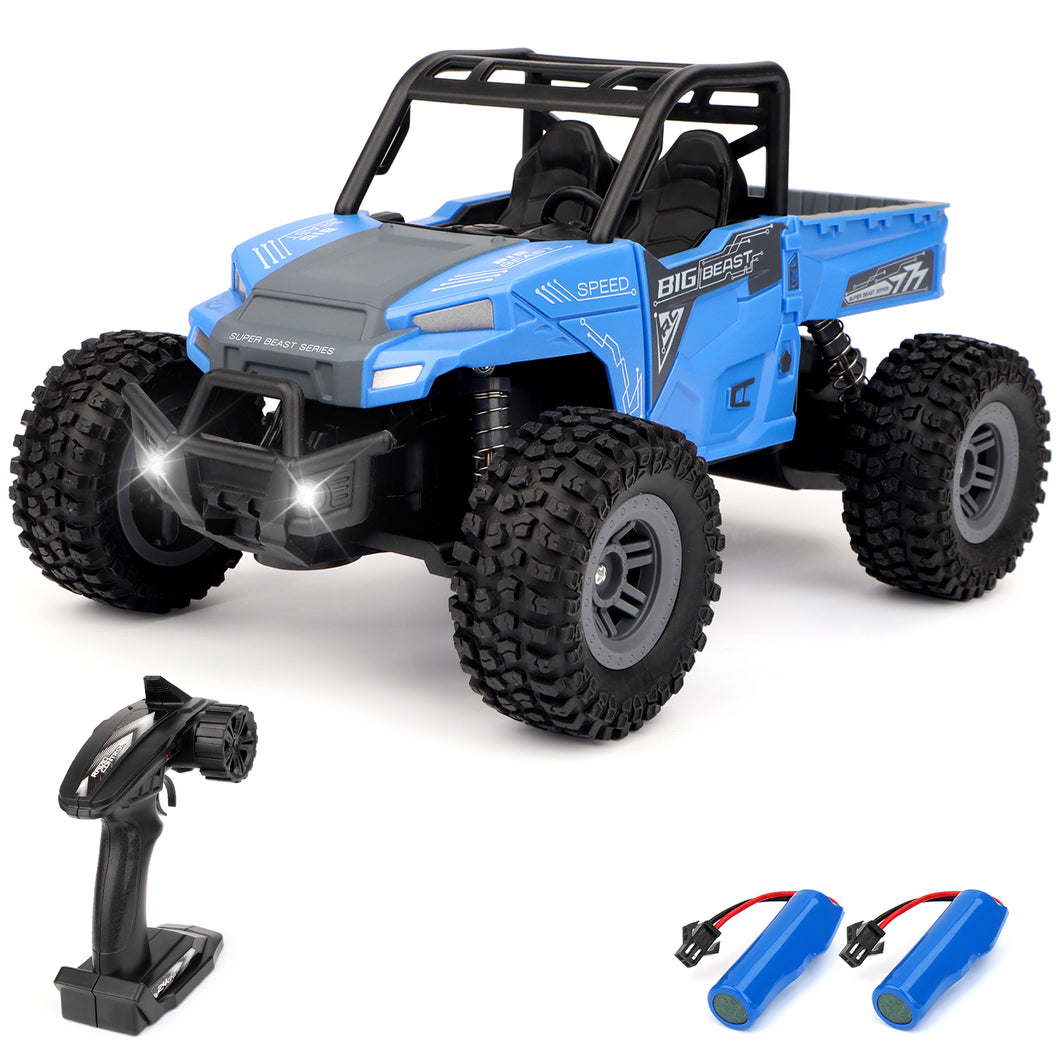 Remote Control Cars 2.4Ghz 4WD Off-Road High-Speed RC Car LED Light All Terrain Drift Car Rechargeable Electric Vehicle Monster Truck Toy-CAR-L