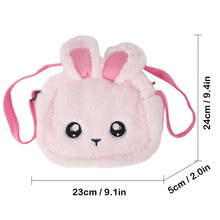 Load image into Gallery viewer, Baby Doll with The Tote Bag Playset Including 11.5&quot; Doll Plush Fashion Outfits Brooch Adjustable Strap Fluffy Bunny Handbags for Kids-DB-1-U

