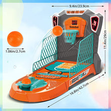 Load image into Gallery viewer, Kids Mini Basketball Hoop Shooting Target Game Toy Indoor Outdoor Desktop Table Sized Basketball Court Moveable Basket Light and Score
