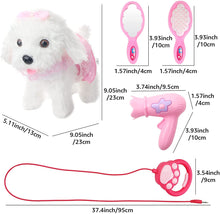 Load image into Gallery viewer, Interactive Electronic Pet Dog Toy with Detachable Lead, Walking and Touch Sensing Functions Hair Drier and Accessories Great for Children-EPC
