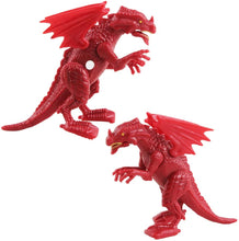 Load image into Gallery viewer, Remote Control Dinosaur Toy with Walking Simulated Roaring Fire Breathing Effect and Head-Shaking Functions for Kids 3 Mini Dino Figures-FD-B
