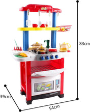 Load image into Gallery viewer, Kitchen Playset Happy Little Chef Pretend Play for Toddlers with Lights, Sounds, Real Water Features and Accessories Included-K12
