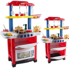 Load image into Gallery viewer, Kitchen Playset Happy Little Chef Pretend Play for Toddlers with Lights, Sounds, Real Water Features and Accessories Included-K12
