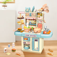 Load image into Gallery viewer, Kids Kitchen Playset Toy with Water, Light, and Steam Features Pretend Play Kitchen Set with Lots of Kitchen Accessories for Toddlers-K31-G-U
