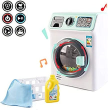Load image into Gallery viewer, &#39;My First Washing Machine&#39; Laundry and Cleaning Play Set for Kids Christmas Gift Educational Toys with Realistic Functions-KA2
