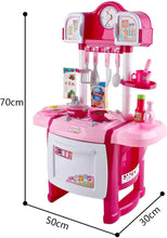 Load image into Gallery viewer, &#39;My Little Chef&#39; Miniature Kitchen Playset Role Playing Game with Light and Sound Water Features Christmas Gift Toys PINK-KC-SP
