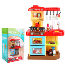 Load image into Gallery viewer, My Little Chef’ Kitchen Play Set with 30 Accessories, Light and Sound Features (Red)-KC2-R
